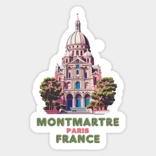 Montmatre Paris France Sticker